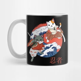 Samurai Ninja Japanese Cat Mug